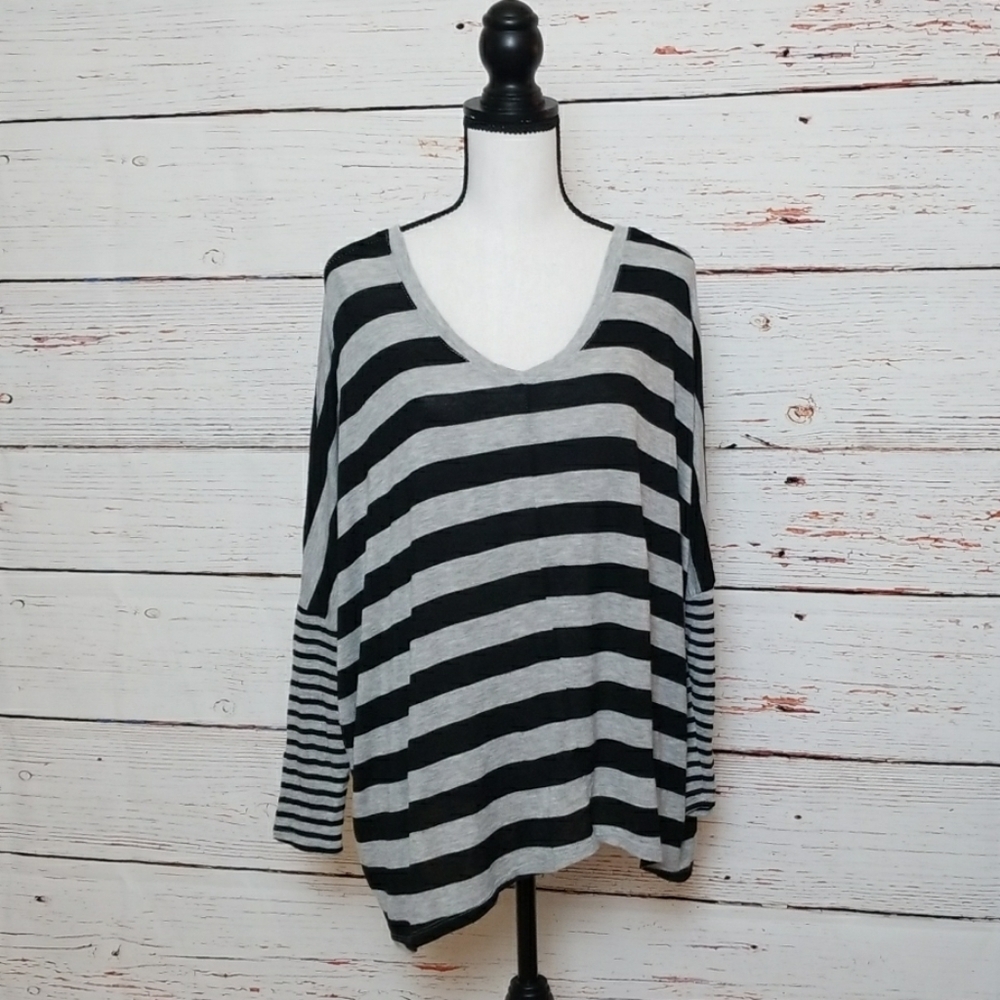 COTTON ON // oversized striped long sleeve top
